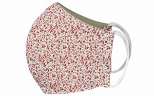 TNG 3 Layered Mouth Mask - Flower pattern - size M