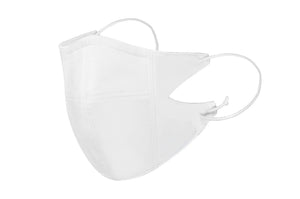 TNG 3 Layered Mouth Mask - White - one size