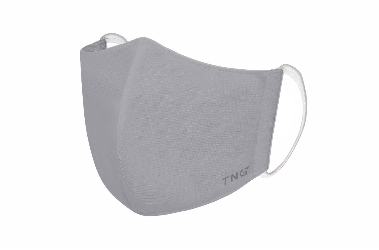 TNG 3 Layered Mouth Mask - Pastel Grey - size M